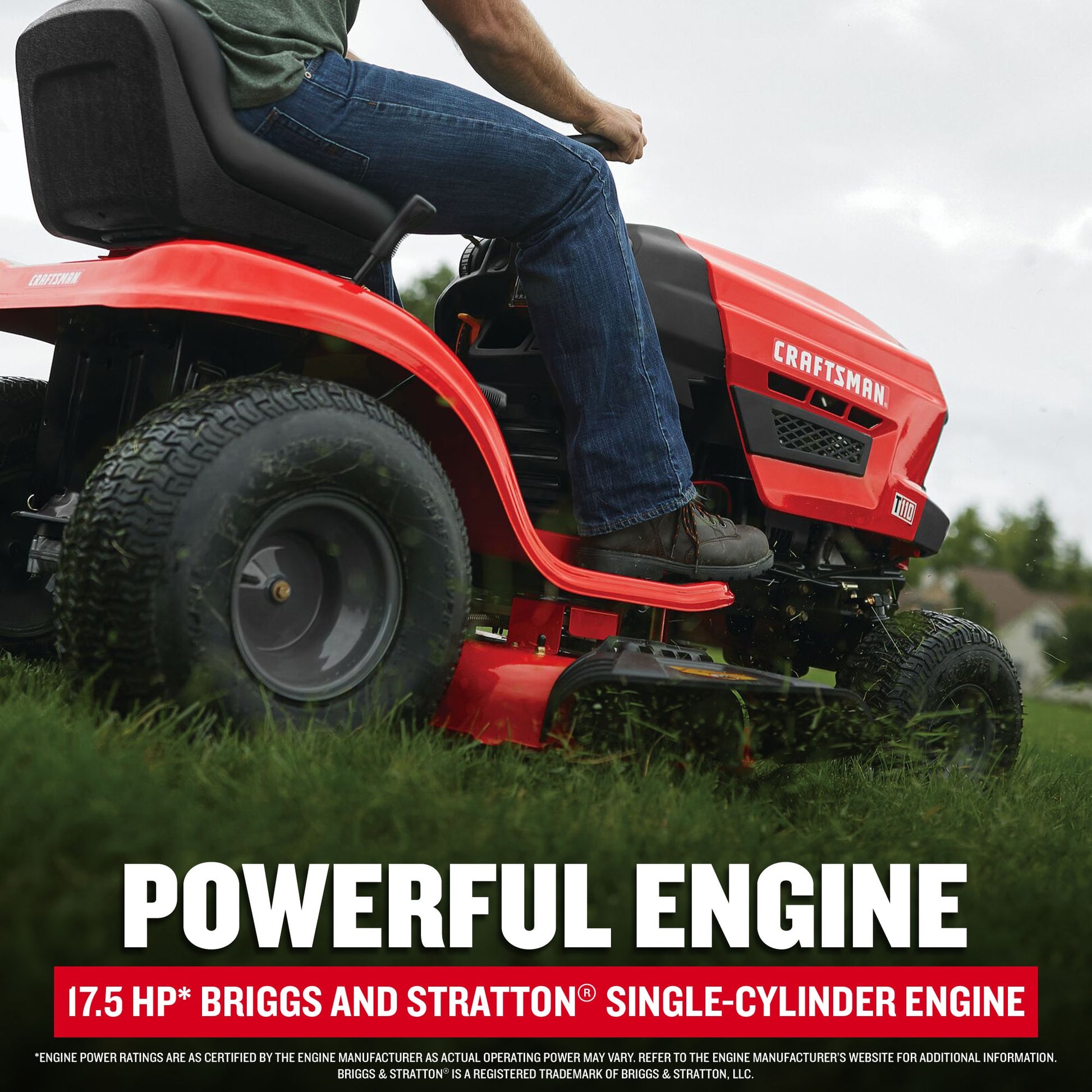 T110 17.5 HP Gas Lawn Tractor with 42-Inch Deck by CRAFTSMAN