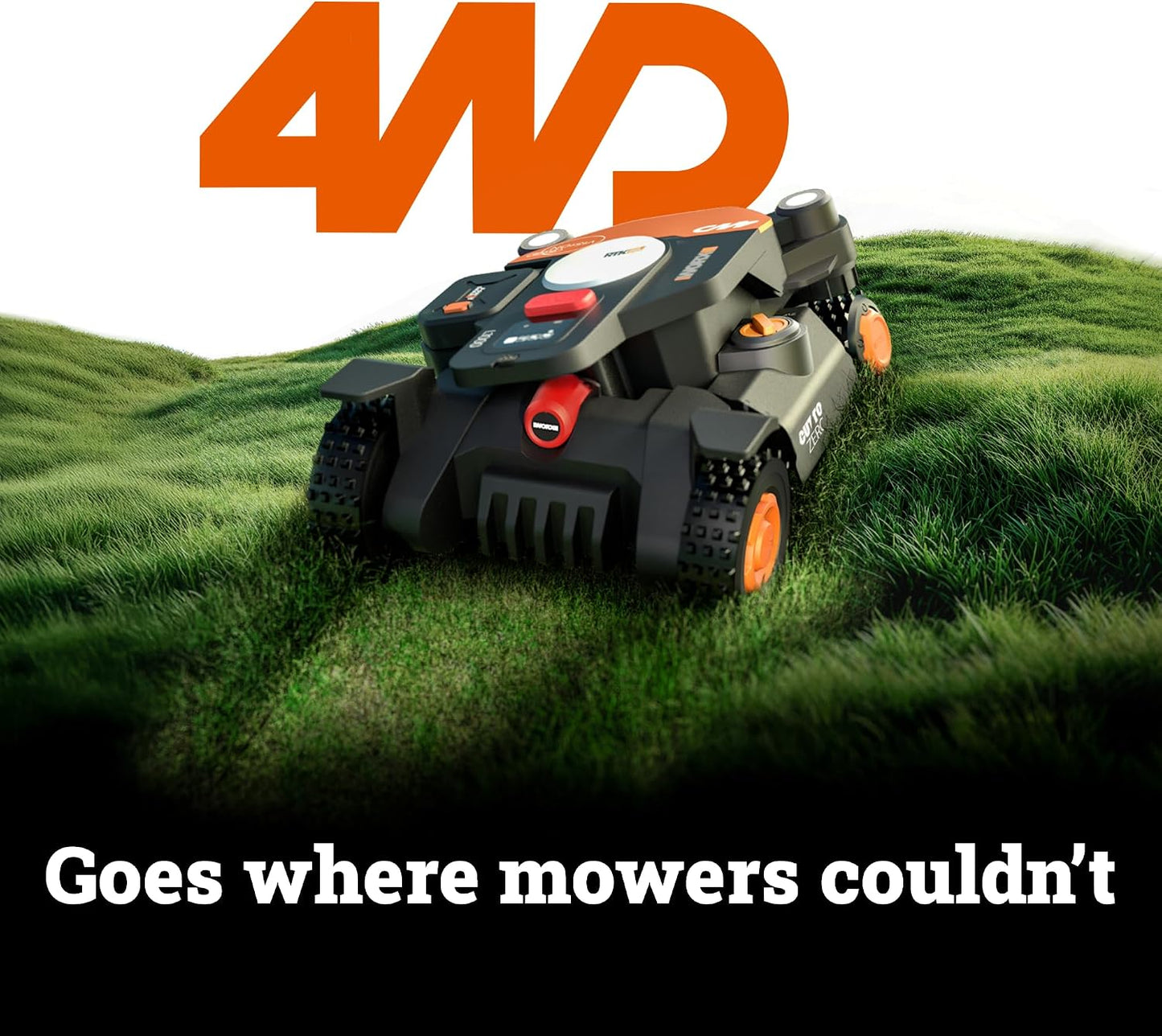 WORX WR344 Vision Cloud 4WD Robot Lawn Mower for 1 Acre