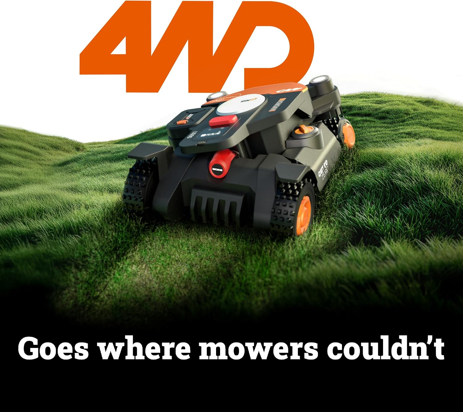 WORX WR344 Vision Cloud 4WD Robot Lawn Mower for 1 Acre
