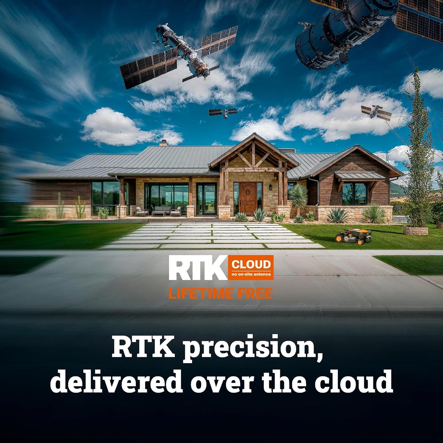 WORX WR344 Vision Cloud 4WD Robot Lawn Mower for 1 Acre
