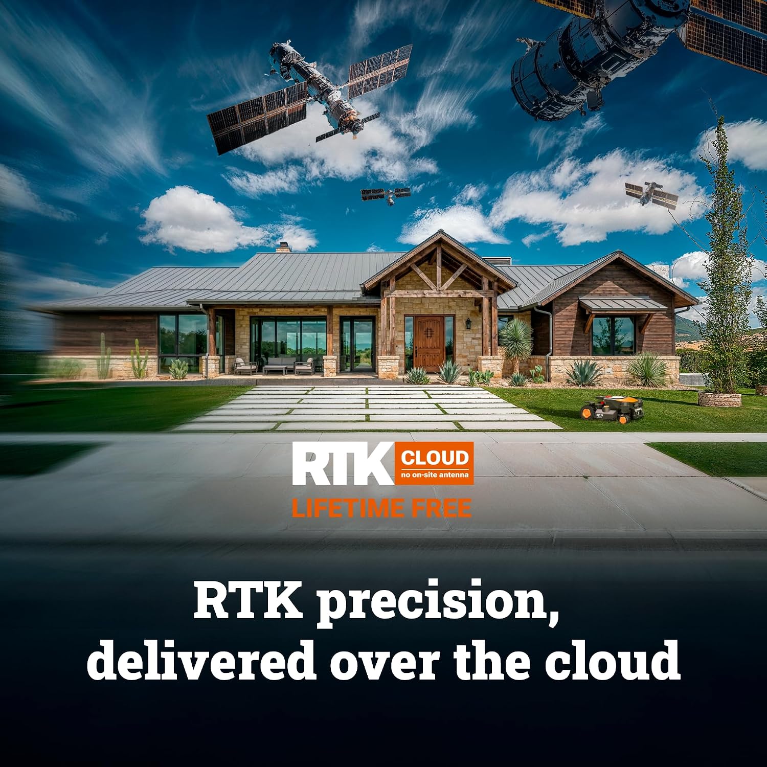 WORX WR344 Vision Cloud 4WD Robot Lawn Mower for 1 Acre