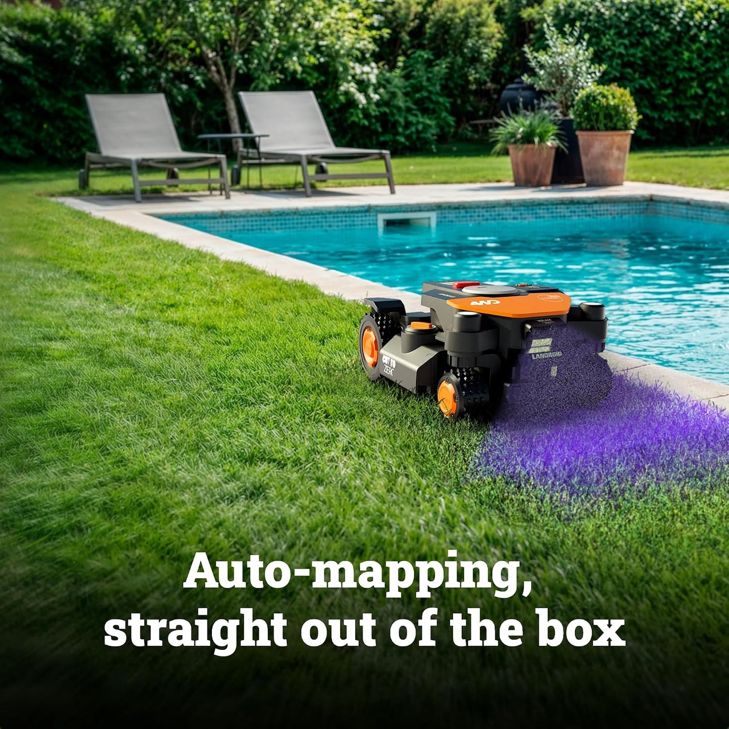 WORX WR344 Vision Cloud 4WD Robot Lawn Mower for 1 Acre