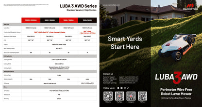 LUBA 3 AWD 3000 Wire-Free Robot Mower by Mammotion