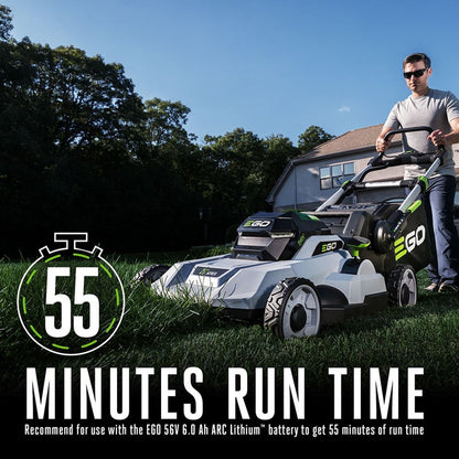 EGO Power+ LM2114 53 cm Push Lawn Mower with 6.0Ah Battery and Charger