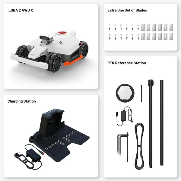 LUBA 2 AWD 10000X Wire-Free Robot Mower by Mammotion